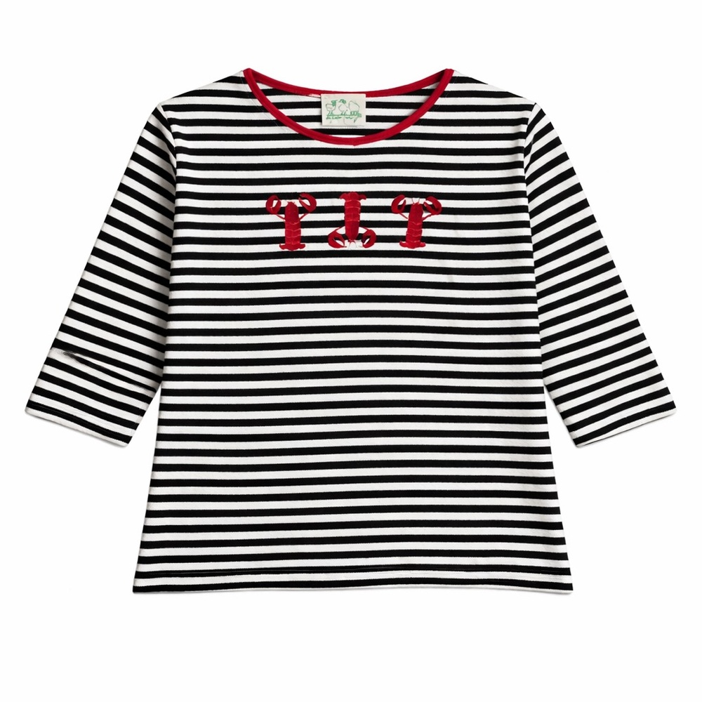 Quacker Factory vintage embroidered lobster shirt